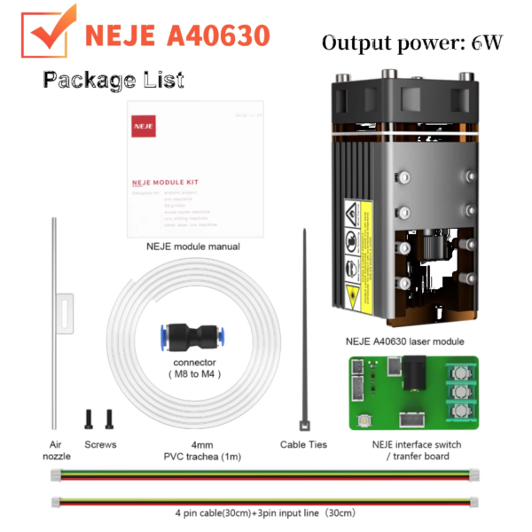 Głowica laserowa NEJE A40630 30W - зображення 15